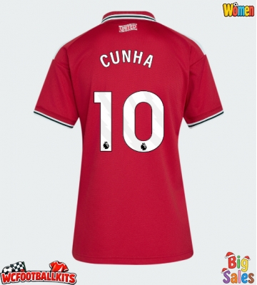 Manchester United Matheus Cunha #10 Replica Home Stadium Shirt for Women 2026-27 Short Sleeve